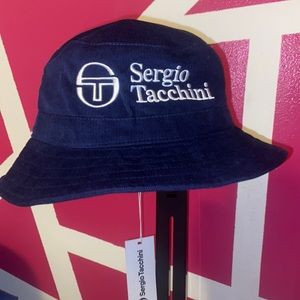 SERGIO TACCHINI ST Logo Corduroy Bucket Hat NEW